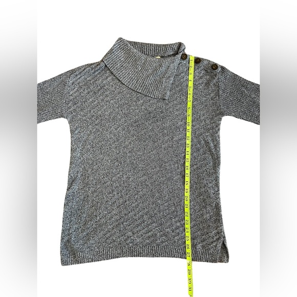 Style & Co Ribbed Button-Detail Tunic Sweater - Picture 3 of 5